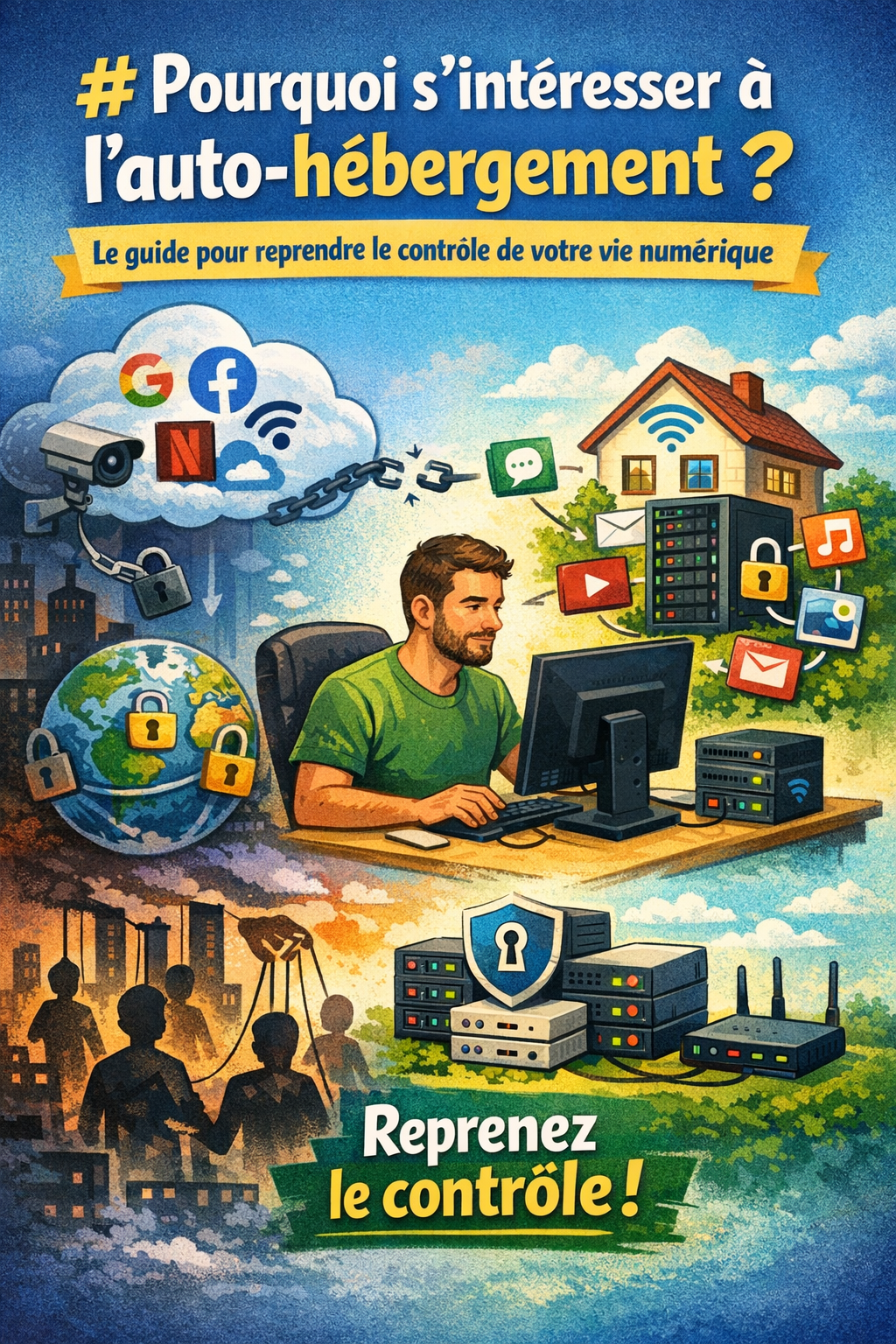 Pourquoi s'intéresser à l'auto-hébergement ? Le guide pour reprendre le contrôle de votre vie numérique